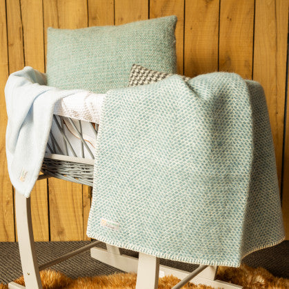 Woolen pram blanket