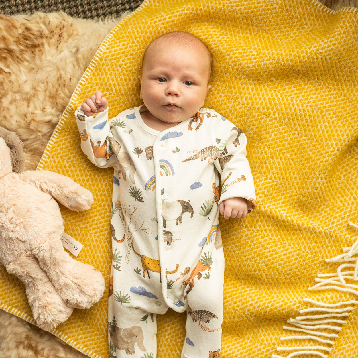 Woolen pram blanket